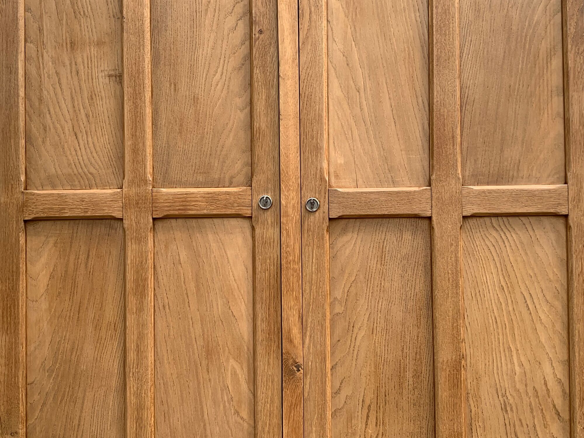 Armoire parisienne art déco 1930 penderie démontable bois brut