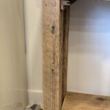 Raw wood workbench / console