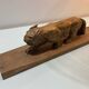 Sculpture de tigre en bois