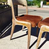 Pair of Baumann gondola chairs