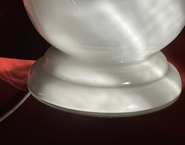 Lampe vasque opaline style art déco