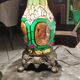 Stained glass mosaic lamp, circa 1980