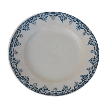 Round earthenware dish Iron earth H B & cie Bordeaux diam 29.5 cm