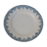 Plat rond en faïence Terre de fer H B & cie Bordeaux diam 29,5 cm