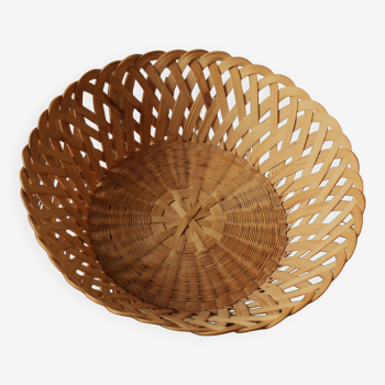 Vintage openwork round basket