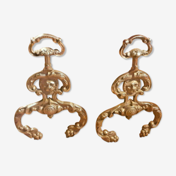 Pair of bronze channels Louis XV era