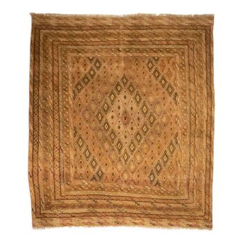 Tapis Kilim Afghan en laine noué et tissé à la main 150x123 cm