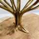 3-armed candlestick, brass flower bouquet