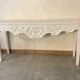 White patinated console
