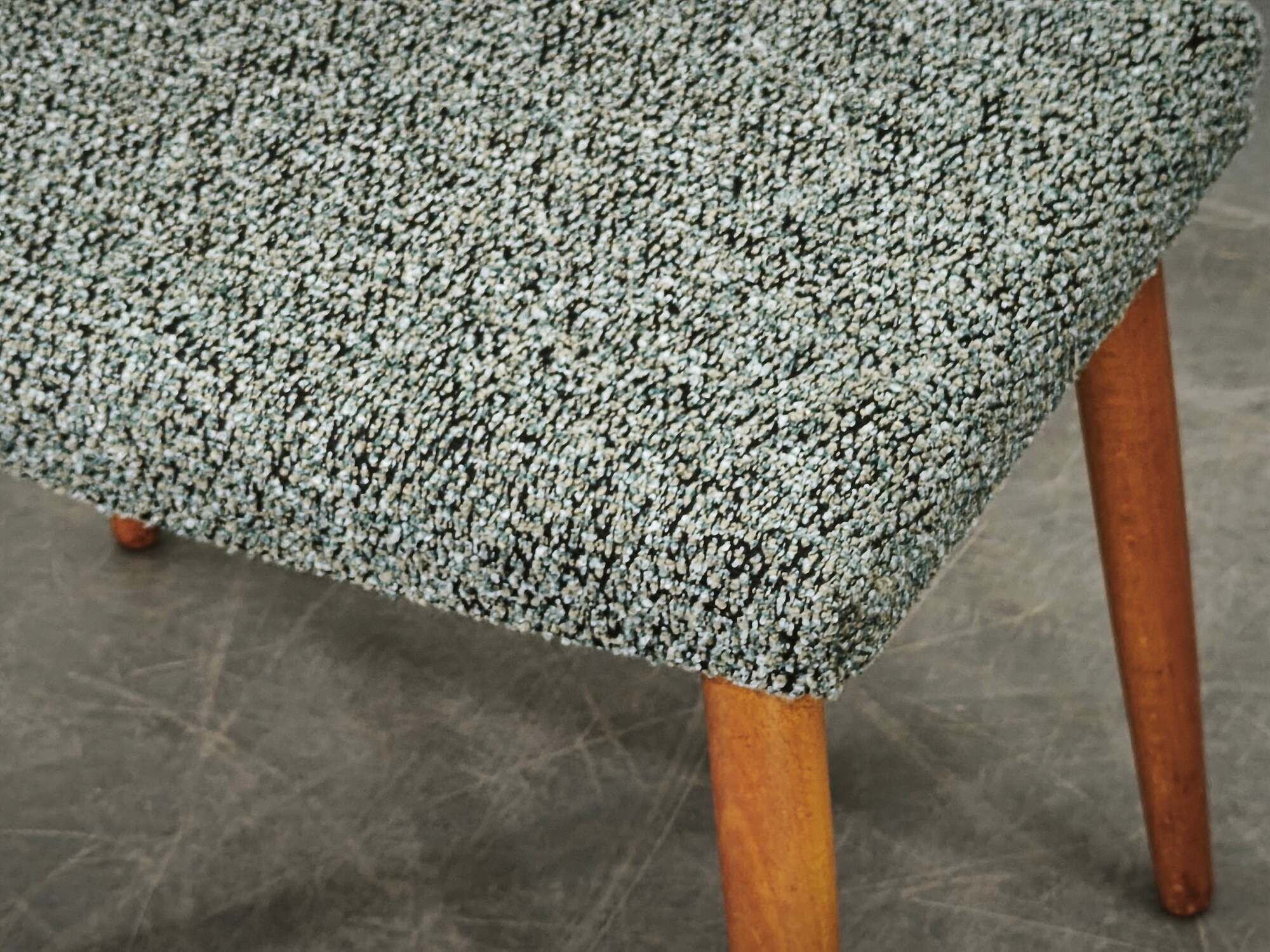 Danish Mid-Century Modern Stool in Beech and Upholstery, 1960s
