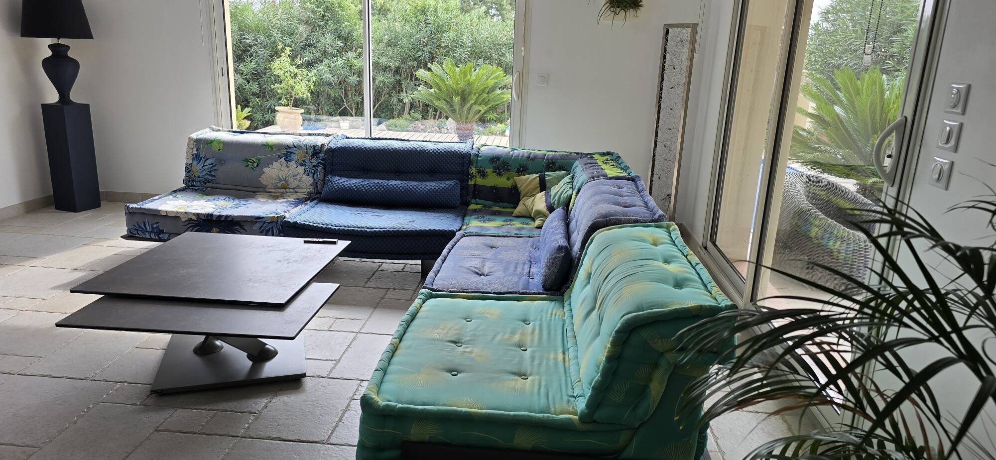 Mah Jong sofa by Roche Bobois designed by Kenzo.
