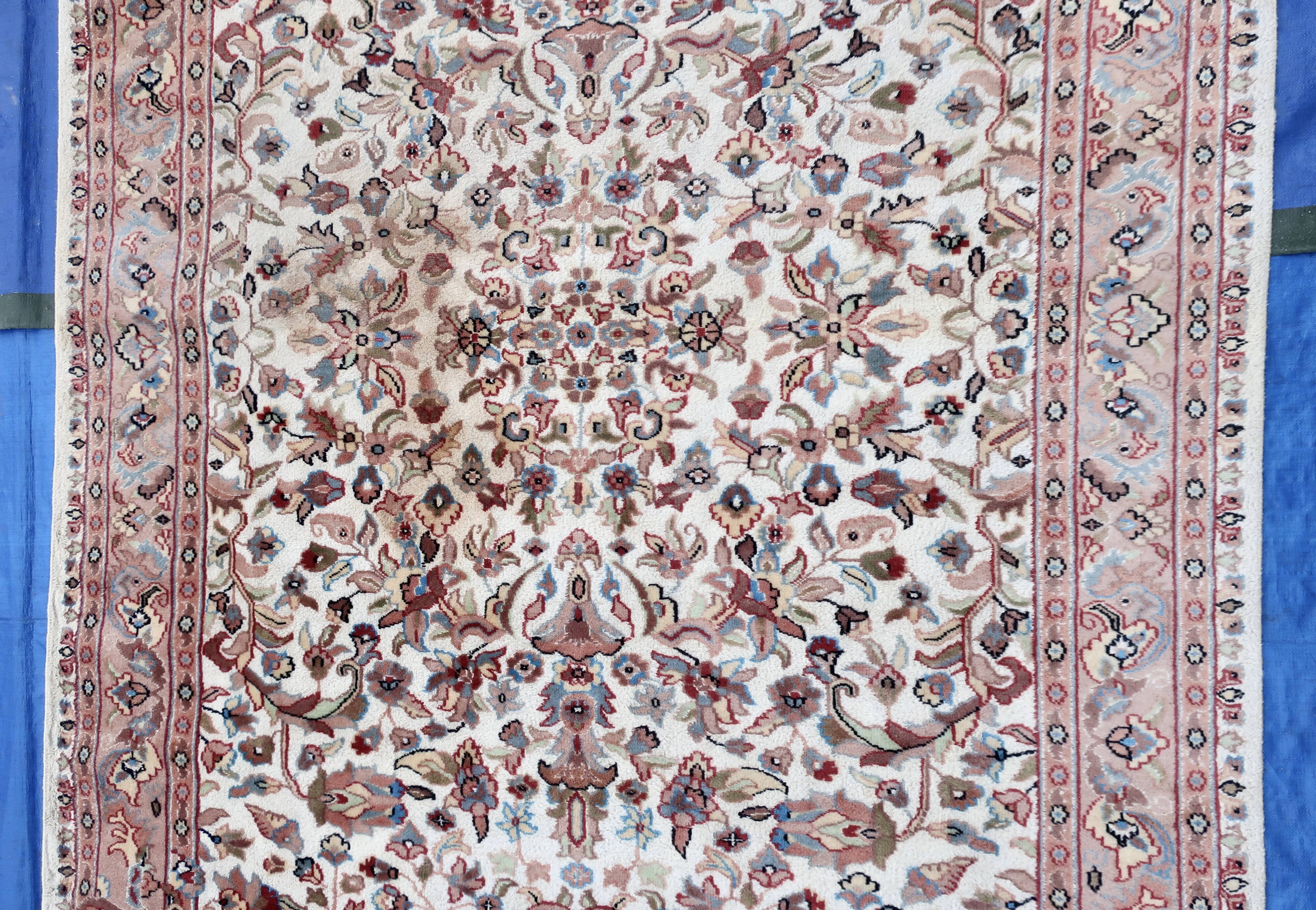 Punjab rug, India, 20th century, wool and silk, 245 x 160 cm