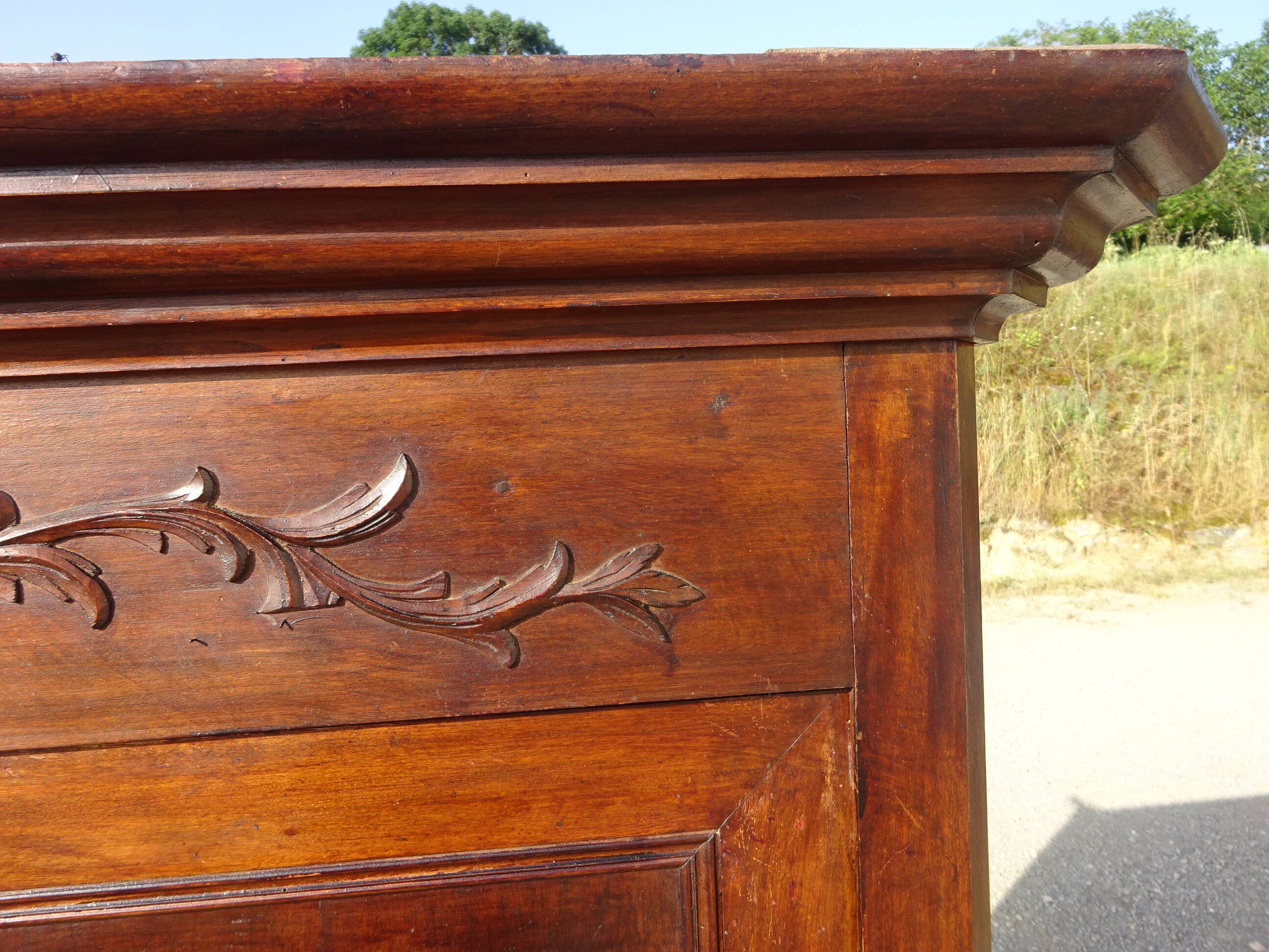 Louis Philippe style walnut wardrobe