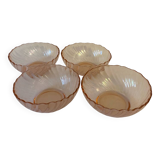 Set of 4 Rosaline Arcoroc bowls