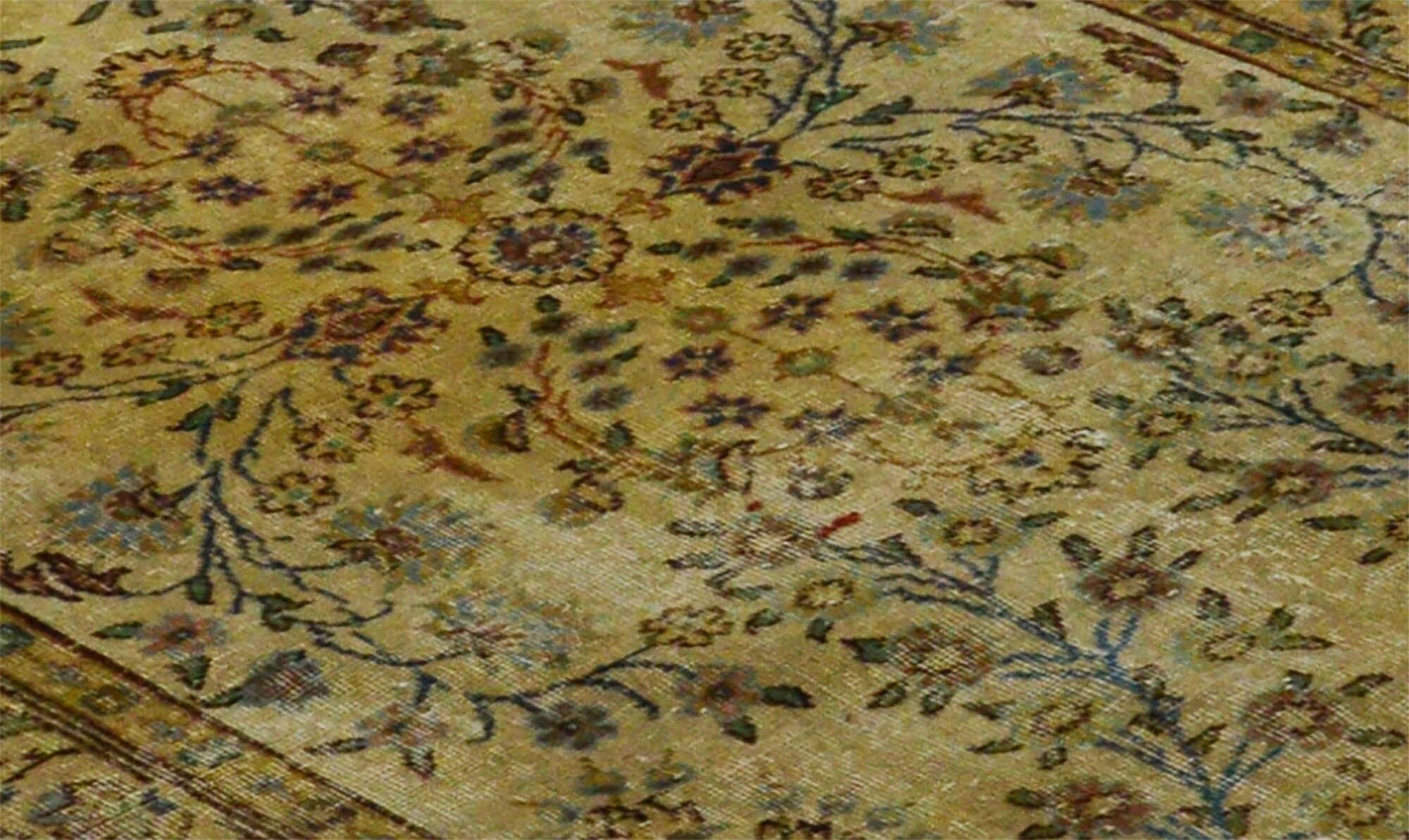 Turkish Anatolian Handmade Vintage Area Rug 237 cm x 135 cm