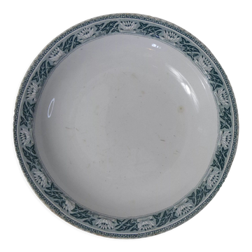 Plate  model lotus, terre de fer