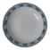 Plat modèle lotus, terre de fer