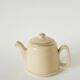 Ceramic teapot, Butter yellow and Gold, 1950