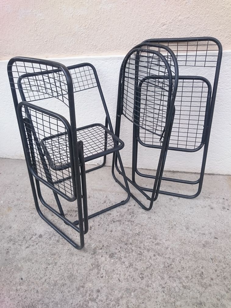 Four metal garden chairs Ikéa 80