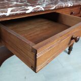 Burgundy marble dressing table