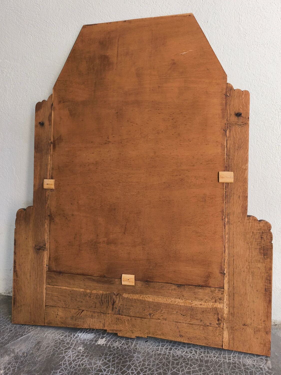 Vintage Art Deco Oak Mirror – 1920s/1930s