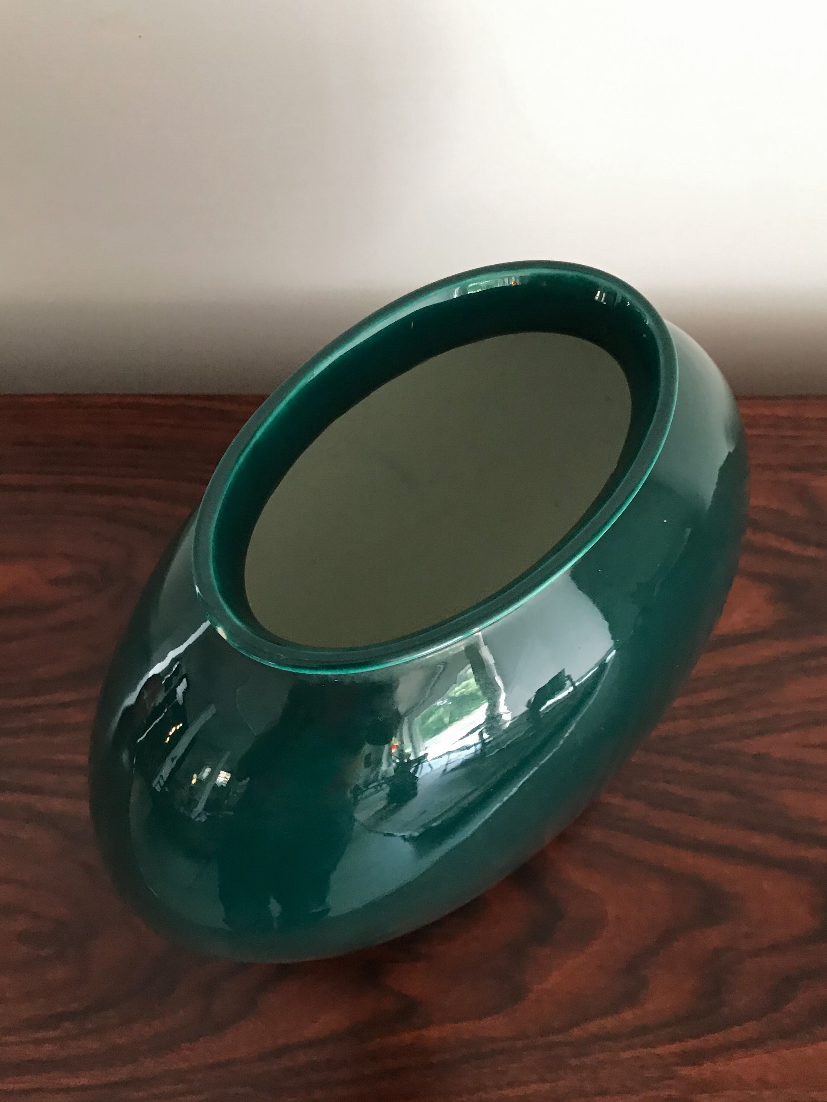 Guido Andloviz Italian big green ceramic vase, 19450s