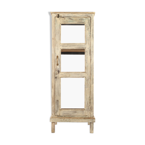 vitrine centrale en bois