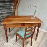 Antique table desk table dining table walnut 72x120 cm