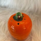 Enameled carrot salt shaker
