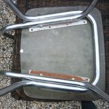 Red-brown marbled formica chair