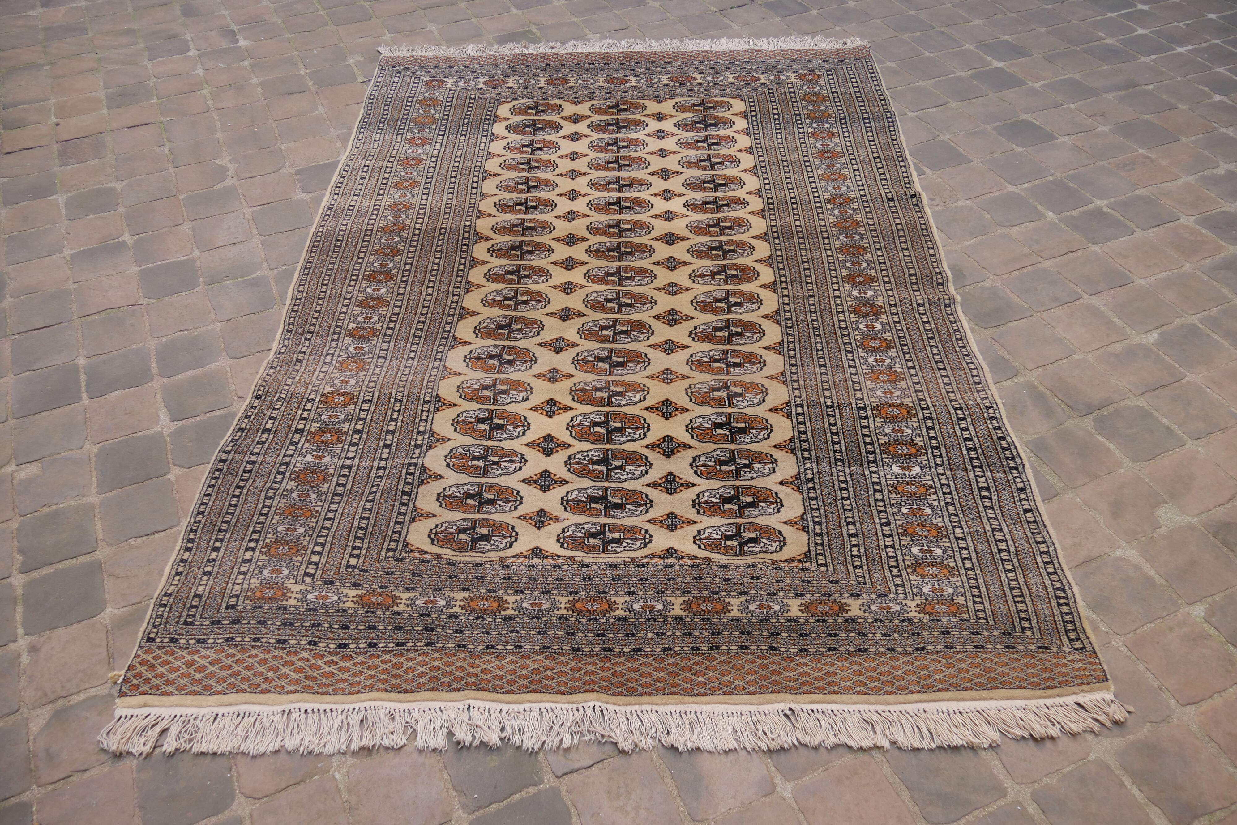 Handmade Oriental Carpet Bukhara Pakistan