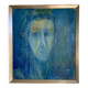 Original Rolf Iggmo Portrait Oil On Canvas Expressive Male Portrait Signed