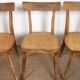 Ensemble de 4 chaises de bistrot luterma, estampillées