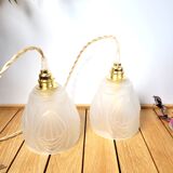Pair of old globe walking lamps