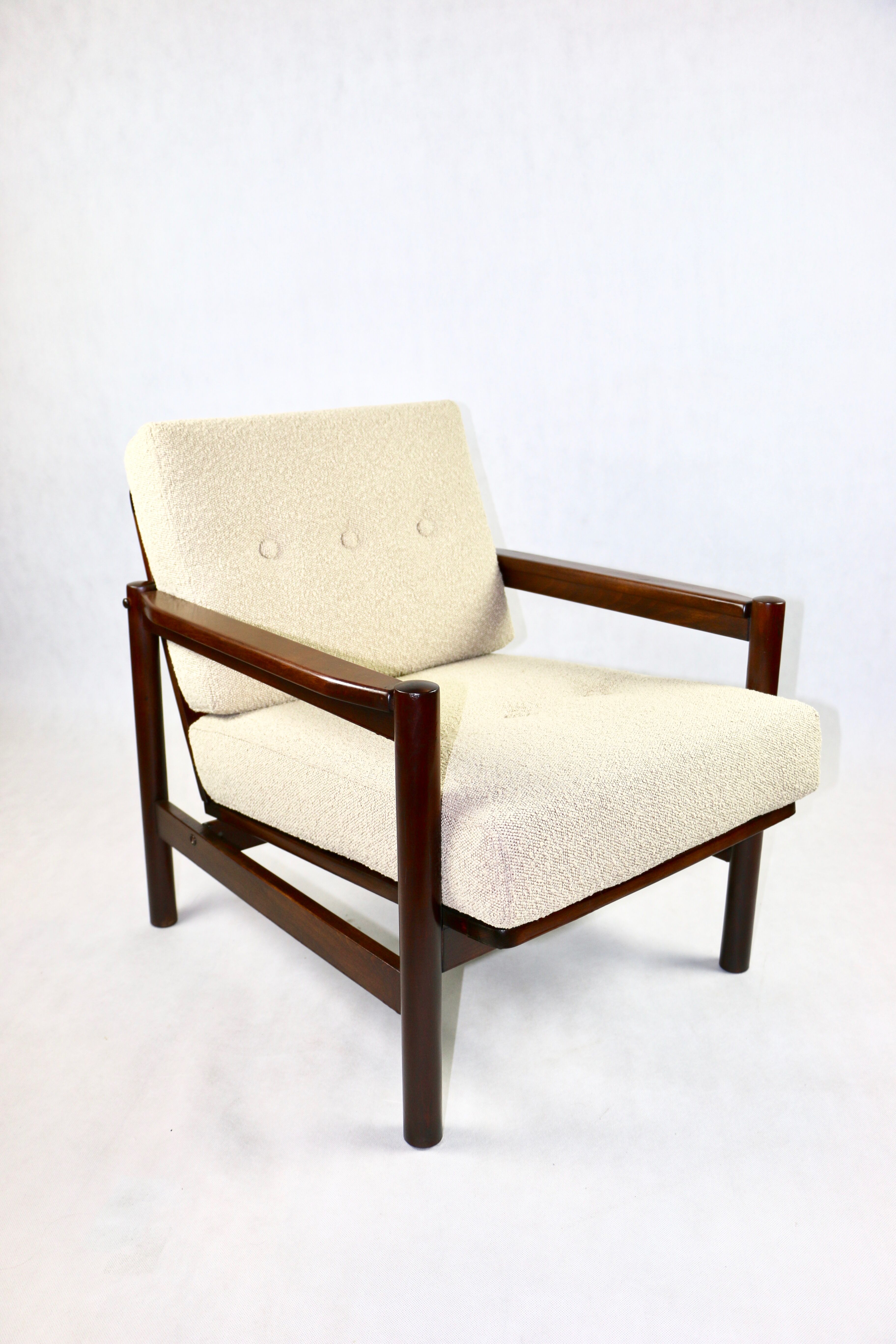 Fauteuil vintage en beige, années 1970