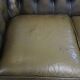 Green Vintage English Cowhide Leather Chesterfield 2-Seater Sofa