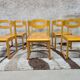 Lot de 6 chaises traineau
vintage