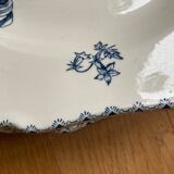 Blue flowered ironstone deep plates from Saxony