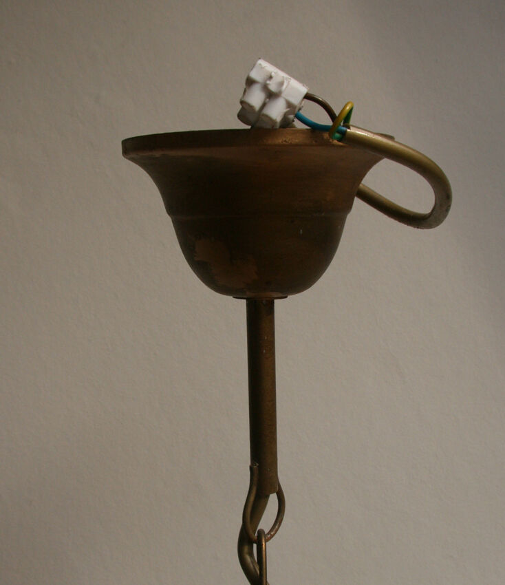 Chandelier leaves gold metal fins