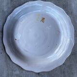 Signed hand painted porcelain dish