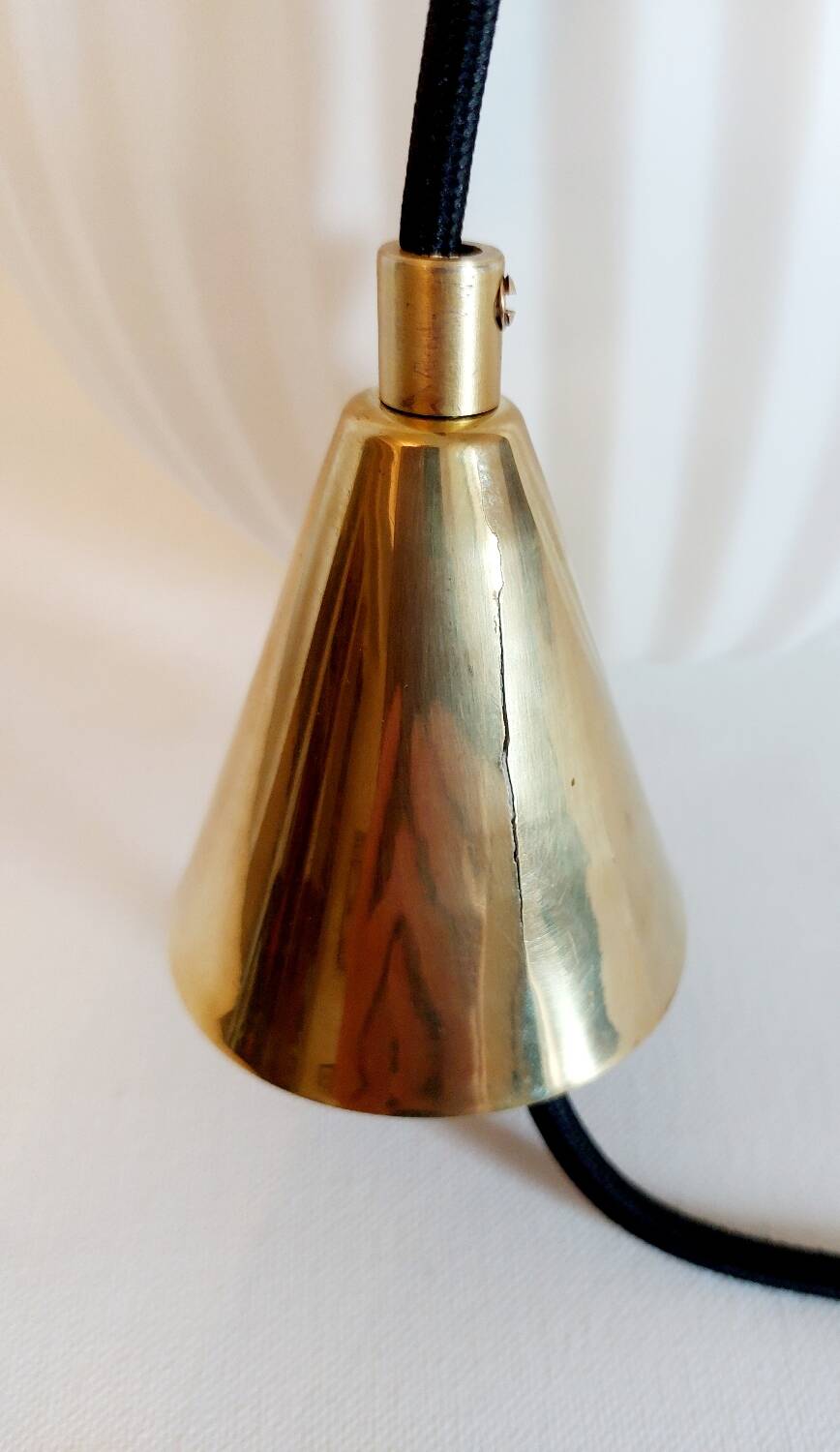 Vintage opaline pendant light