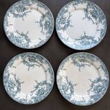 4 Boch 1900 dinner plates