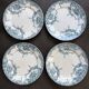 4 Boch 1900 dinner plates