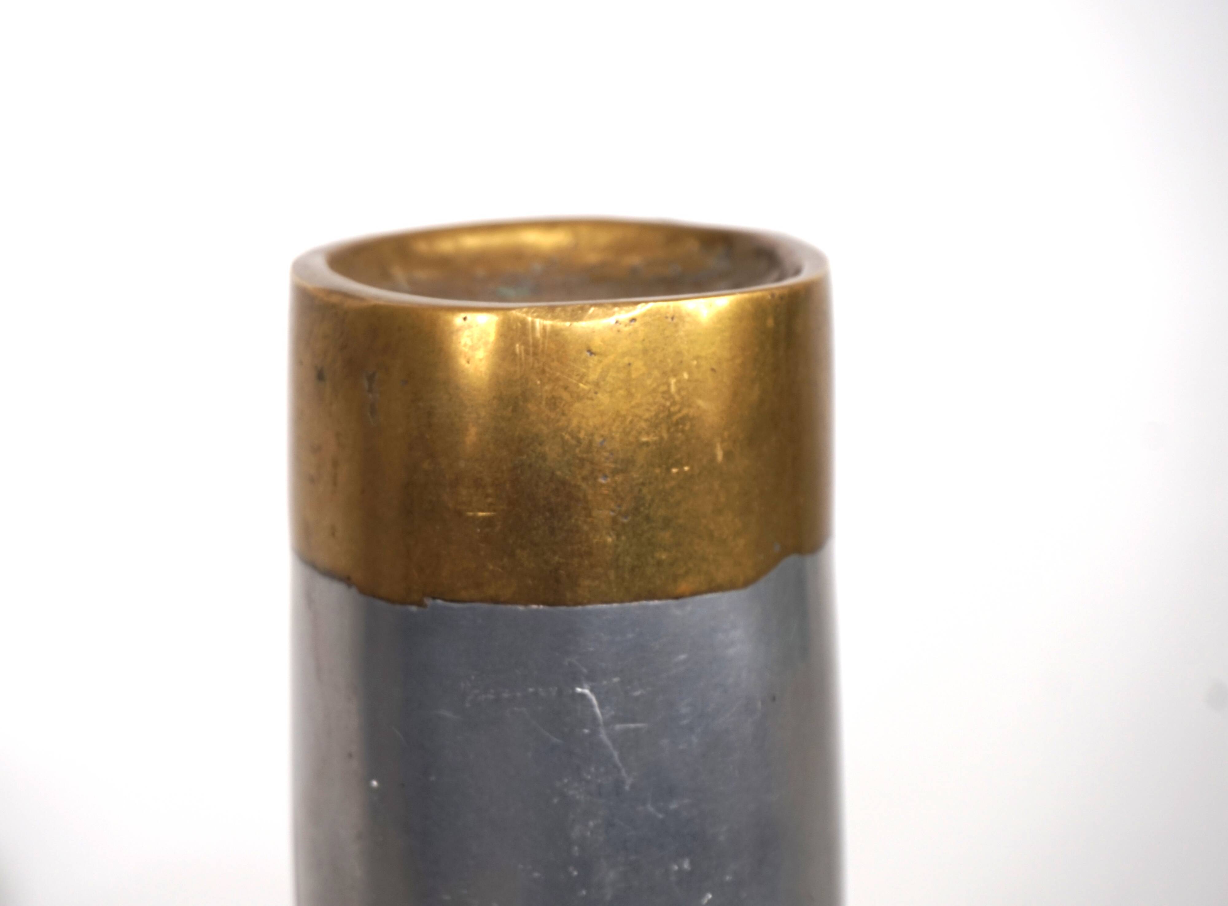 Marshall Disenos sculpture Brutalist Candleholder by David Marshall, 1980