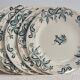 Ens. of 6 flat plates Model "Modern" Iron Earth R&A Salins