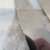 11 silver plated table knives, Ercuis goldsmith, Louis XVI roses model