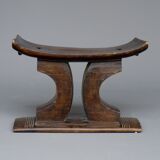 Antique african wooden ashanti stool