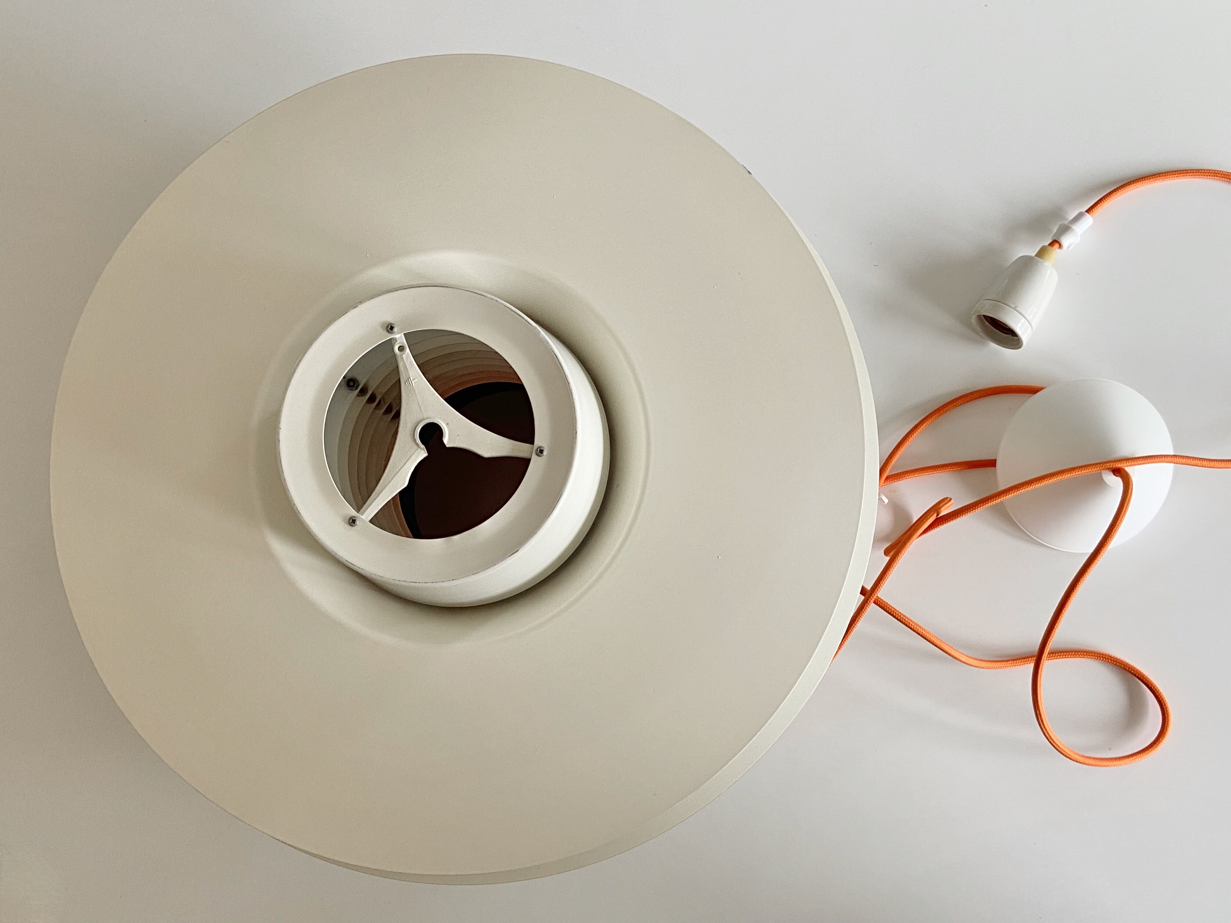 Sven middelboe verona pendant in white and orange by nordisk solar, denmark