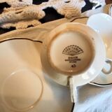 12 coffee cups with saucers Digoin Sarreguemines