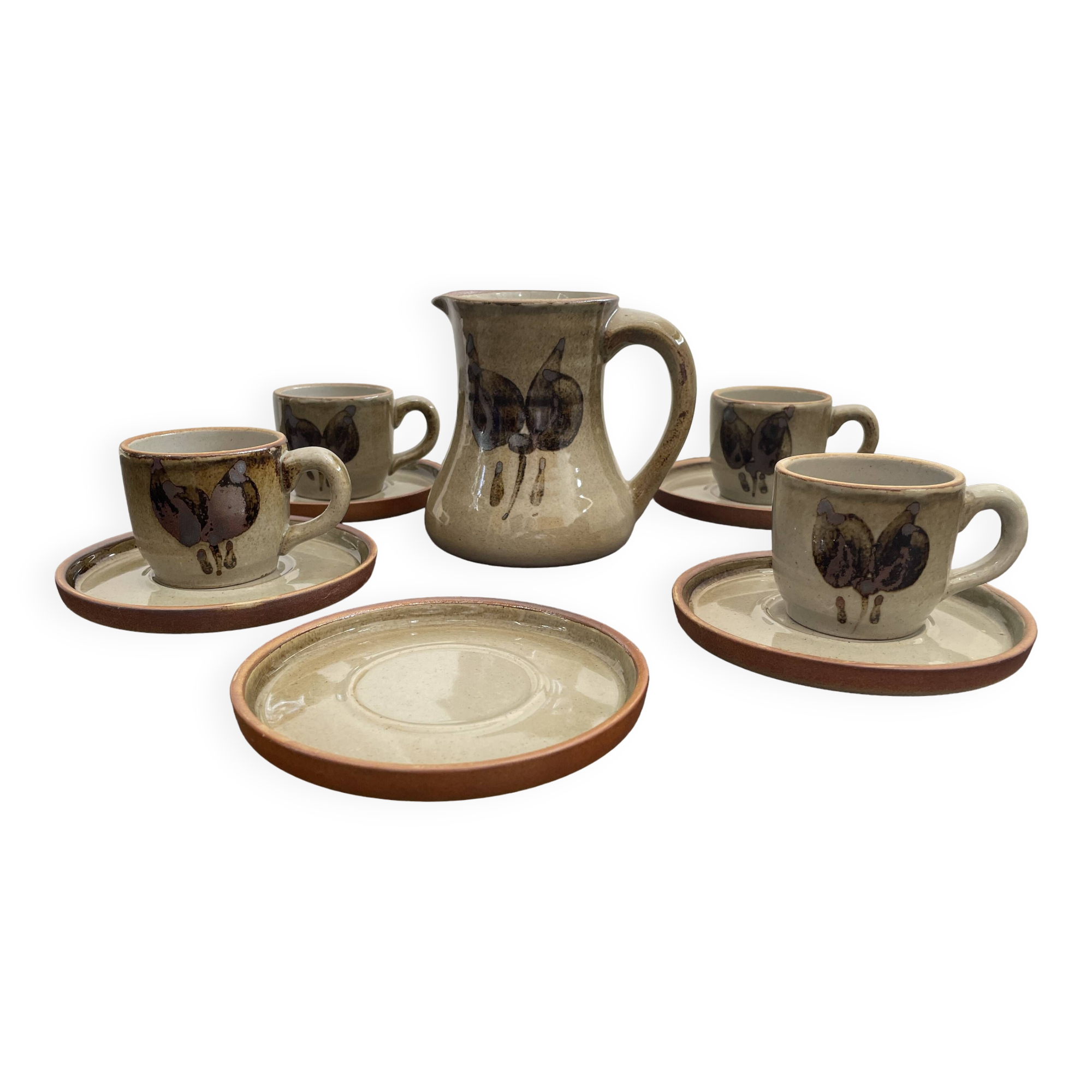 Coffee service in real French stoneware